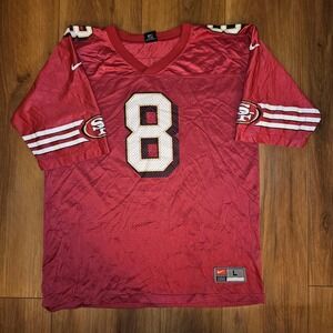 Nike Team San Francisco 49ers Steve Young #8 Jersey NFL Football Large 90s